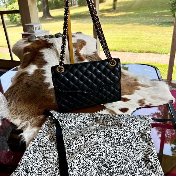 Rebecca Minkoff Black Quilted Chain Shoulder Bag - Picture 16 of 16